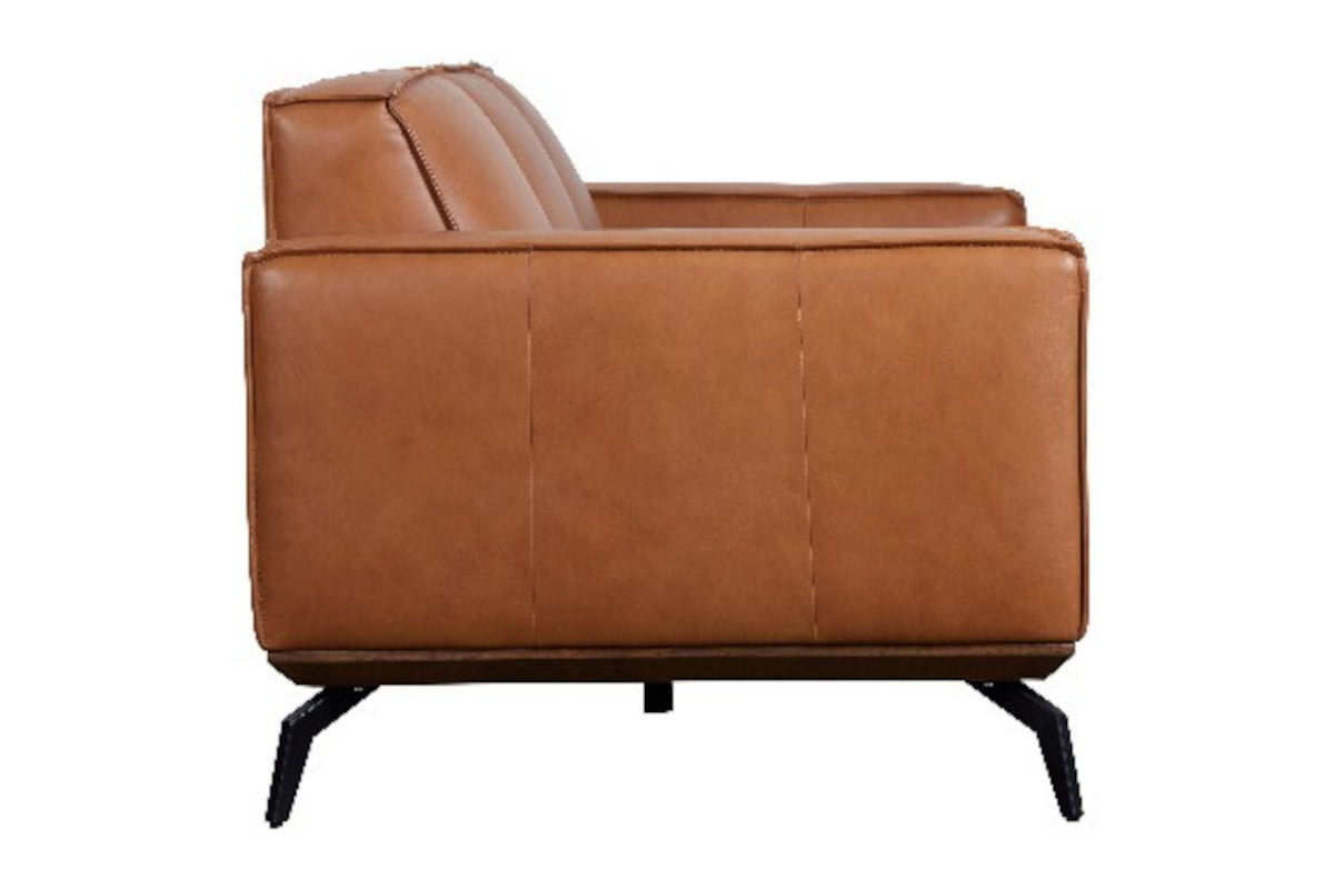 Carina Leather Love Seat